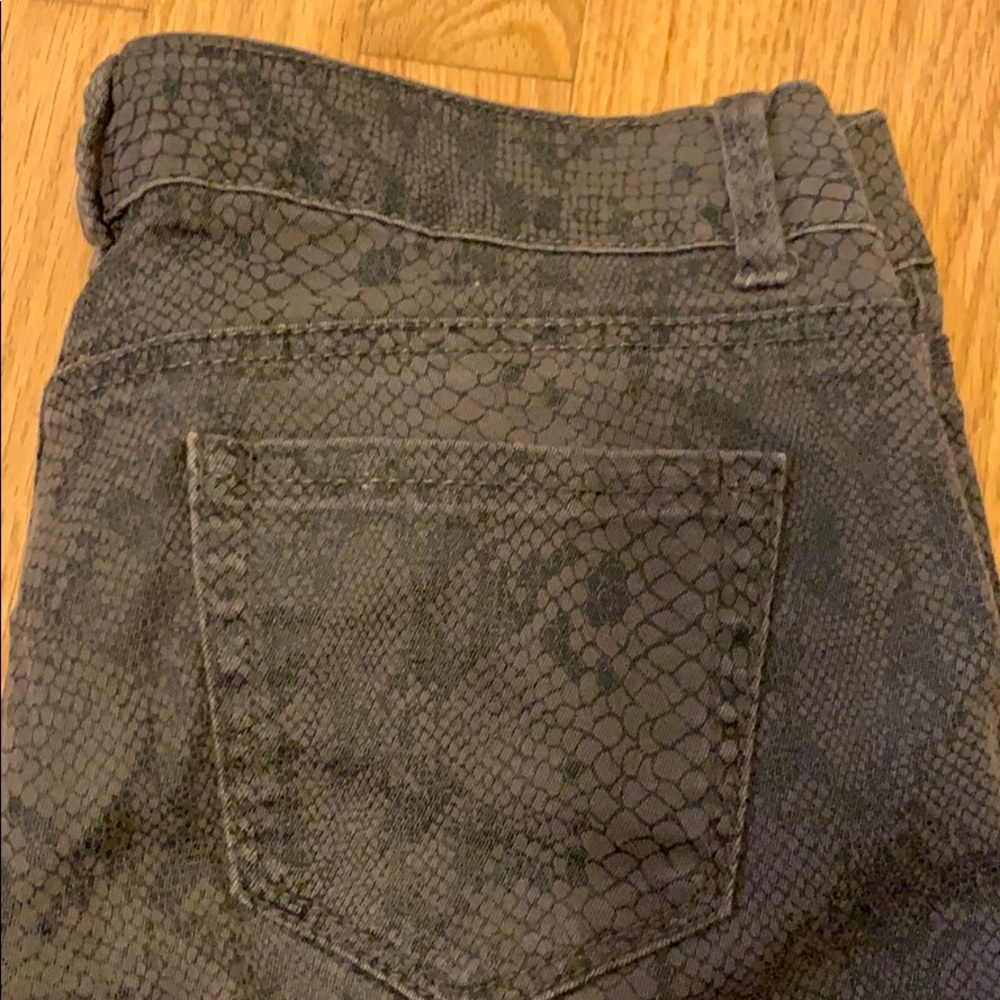 Snake print jeans size 12 fits like 10